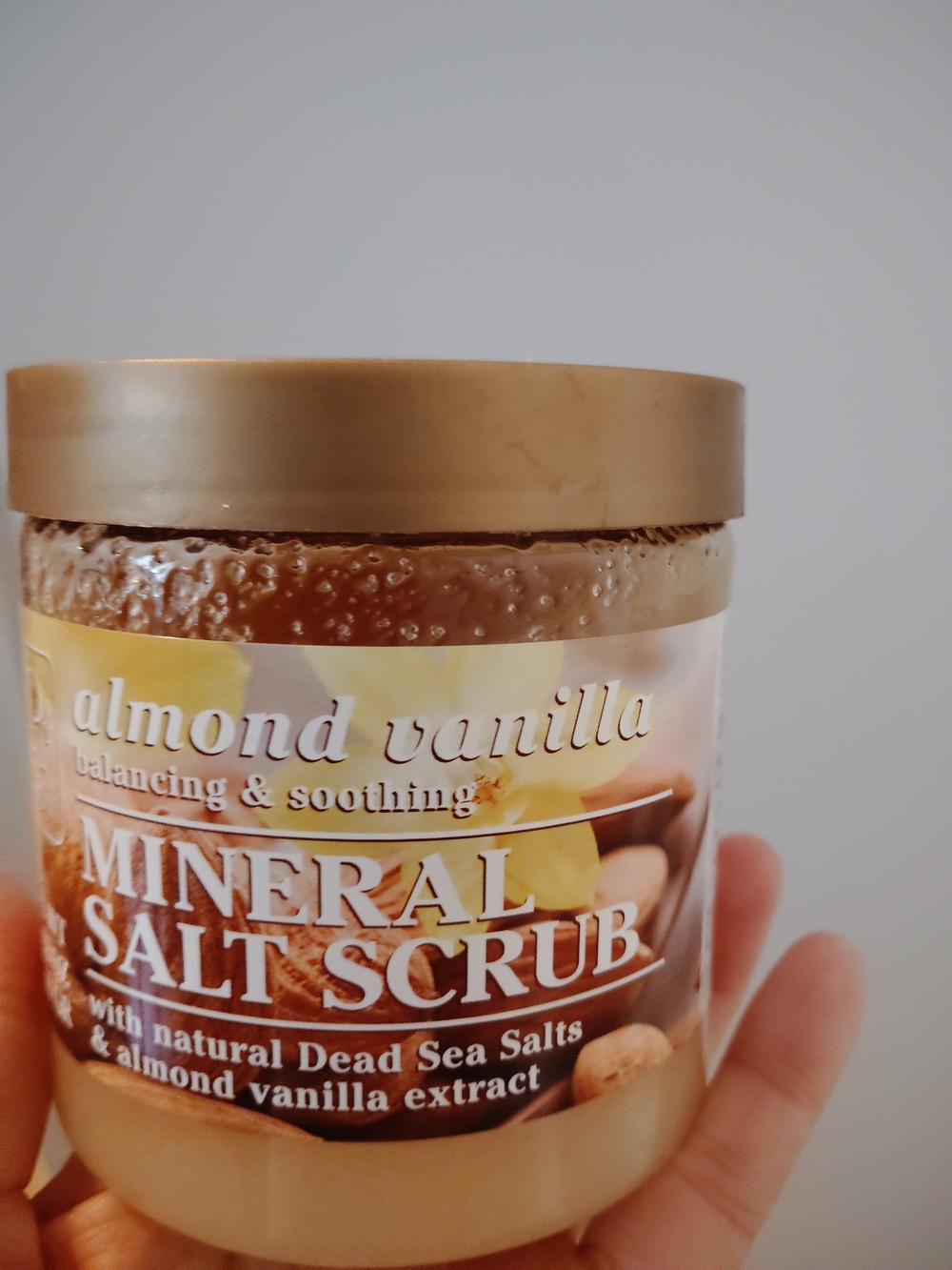Almond Vanilla Mineral Salt Scrub - Almond Vanilla